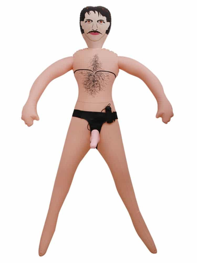 Stud Muffin Inflatable Doll (with Vibrating Strap-on)