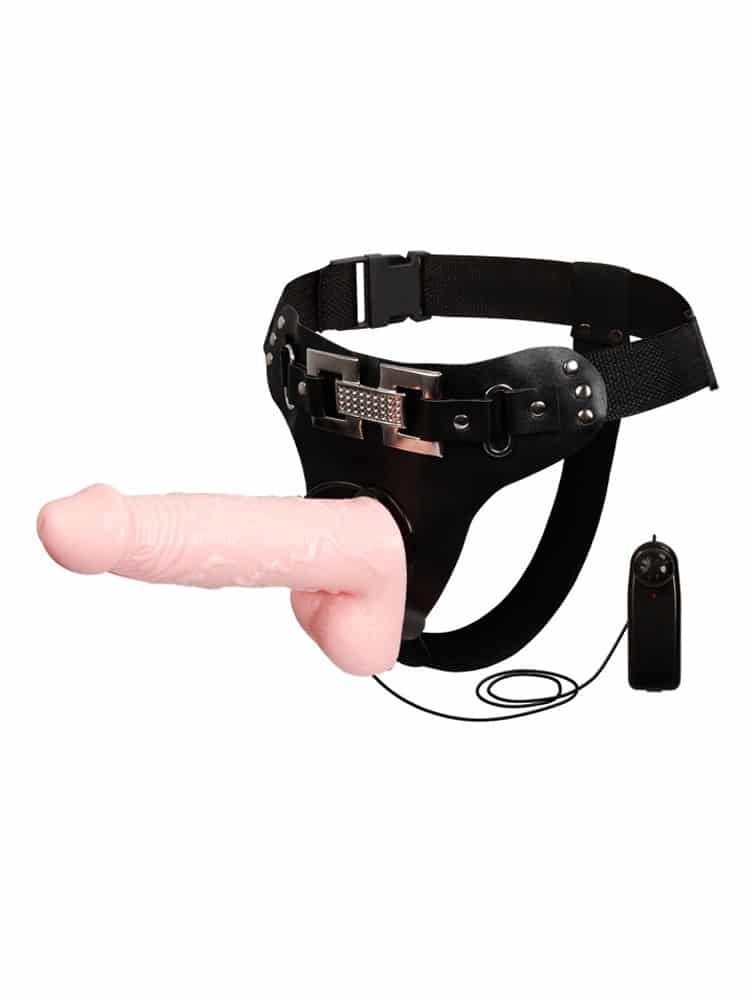 Cock-n-Balls Vibrating Strap-on with Harness 5.5 Inch