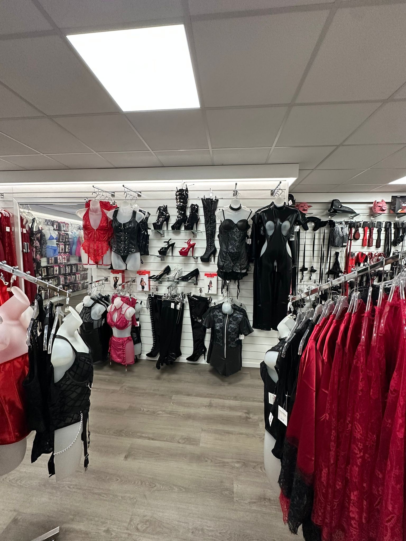 Lighting and in-store layout